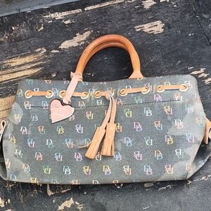 Dooney & Bourke Rainbow Monogrammed Tassel